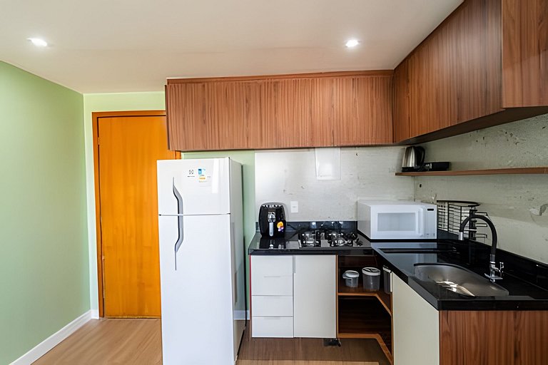 Até 4hóspedes, Wi-fi500Mbps, Cozinha Comp,Elevador, Jr Catit
