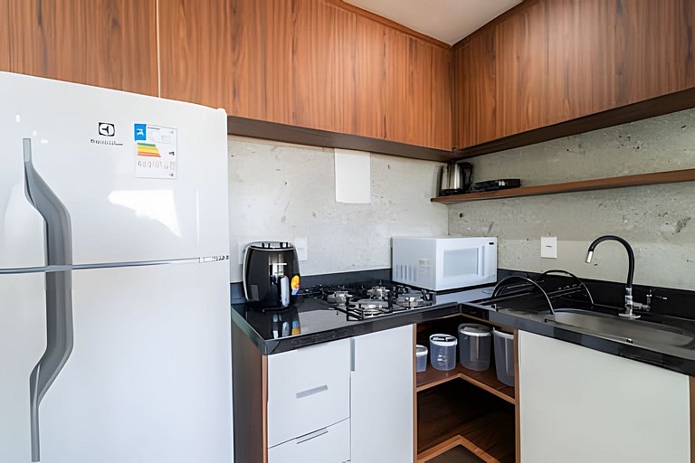 Até 4hóspedes, Wi-fi500Mbps, Cozinha Comp,Elevador, Jr Catit