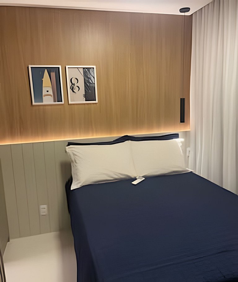 Ap até 4 hóspedes, Frente Praia, Varanda, na Barra , de Fren