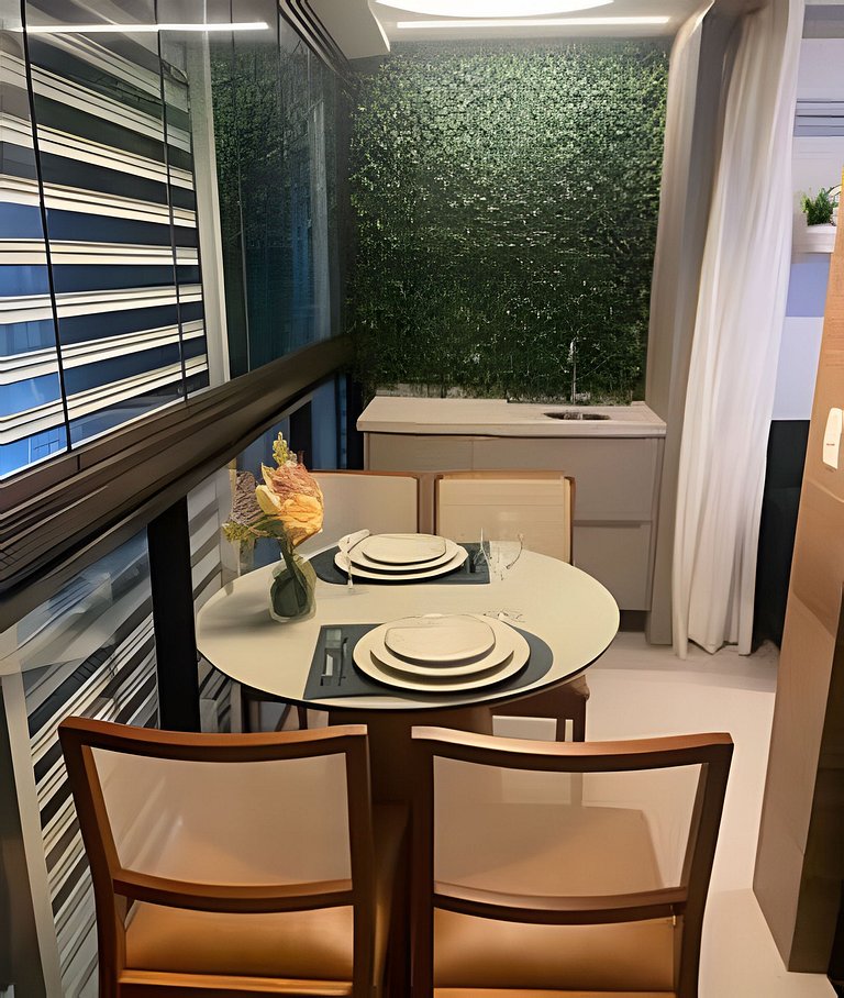 Ap até 4 hóspedes, Frente Praia, Varanda, na Barra , de Fren