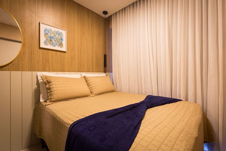 Ap até 4 hóspedes, Frente Praia, Varanda, na Barra , de Fren