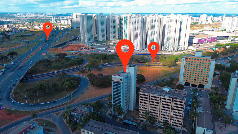 Flat em Hotel, Até 4 Hóspedes, Piscina, Garagem , Jr Catito