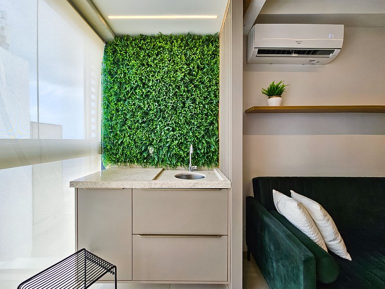 Ap até 4 hóspedes, Frente Praia, Varanda, na Barra , de Fren