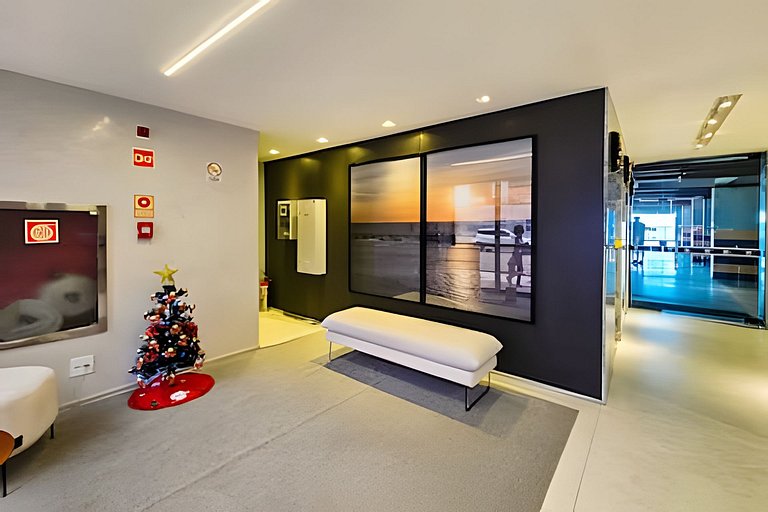 Ap até 4 hóspedes, Frente Praia, Varanda, na Barra , de Fren