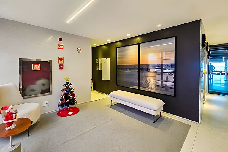 Ap até 4 hóspedes, Frente Praia, Varanda, na Barra , de Fren