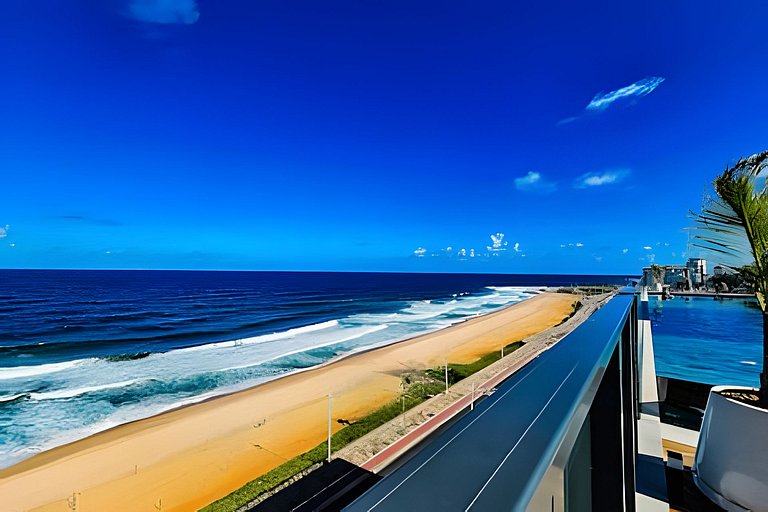 Frente Praia, Até 4 Hóspedes, Piscina, Garagem, Rooftop, Jr