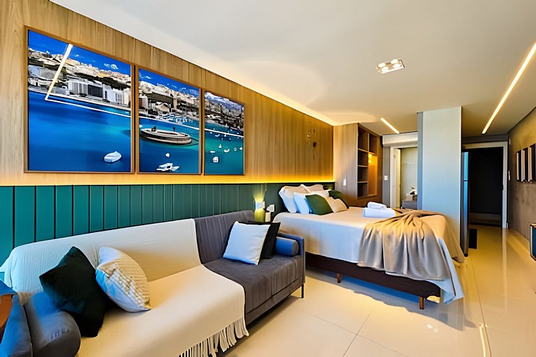 Frente Praia, Até 4 Hóspedes, Piscina, Garagem, Rooftop, Jr