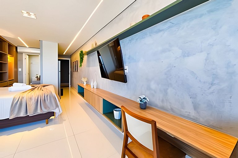 Frente Praia, Até 4 Hóspedes, Piscina, Garagem, Rooftop, Jr