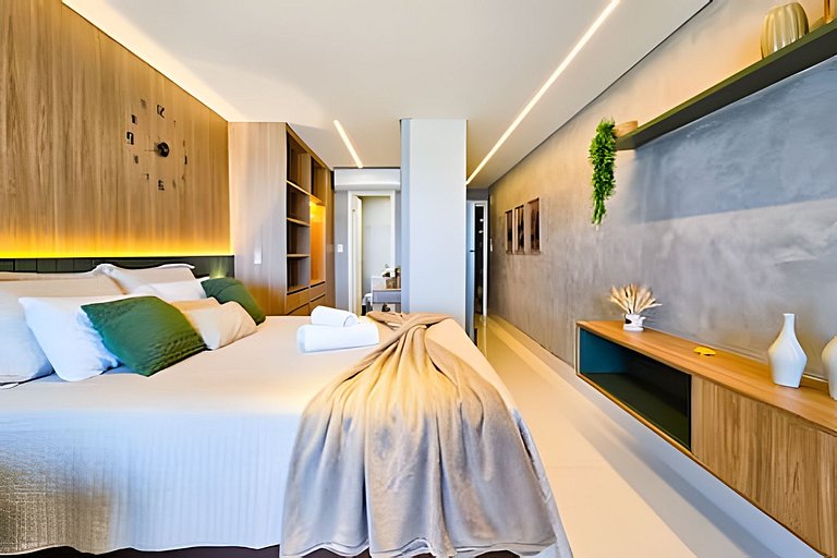 Frente Praia, Até 4 Hóspedes, Piscina, Garagem, Rooftop, Jr