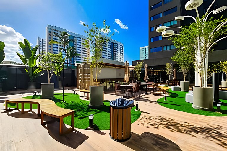 Frente Praia, Até 4 Hóspedes, Piscina, Garagem, Rooftop, Jr