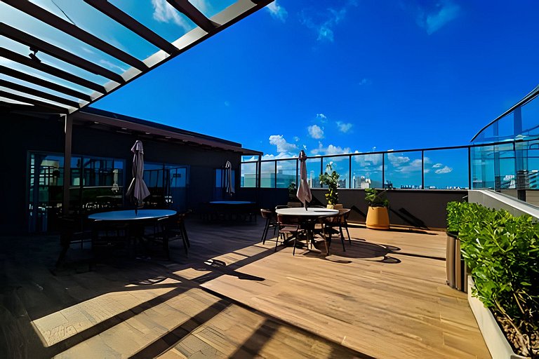 Frente Praia, Até 4 Hóspedes, Piscina, Garagem, Rooftop, Jr