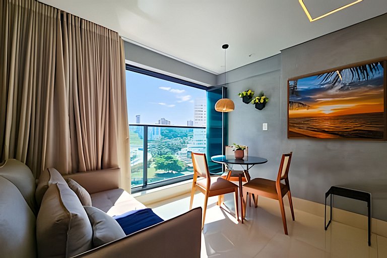 Ed. Frente Mar, Até 4 Hóspedes, Piscina, Academia, Rooftop,