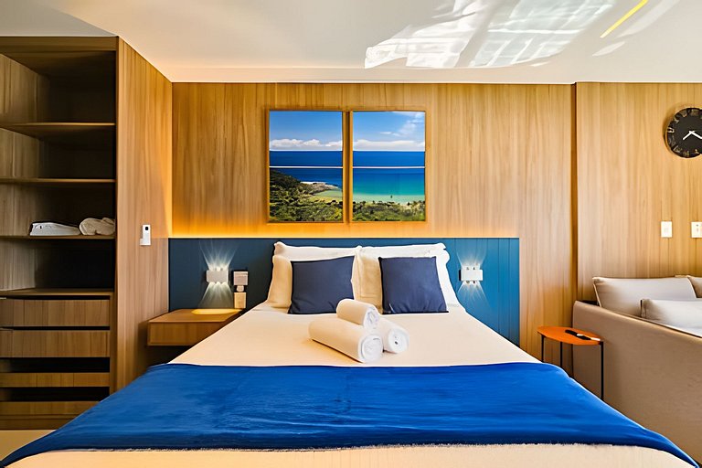 Ed. Frente Mar, Até 4 Hóspedes, Piscina, Academia, Rooftop,