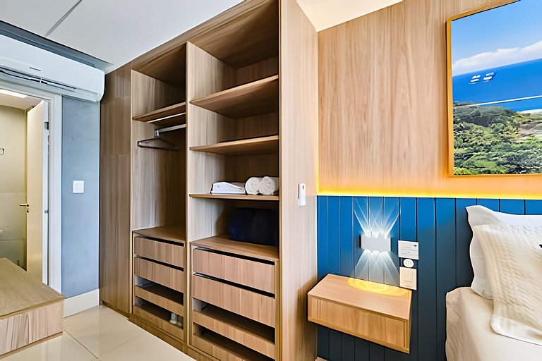 Ed. Frente Mar, Até 4 Hóspedes, Piscina, Academia, Rooftop,