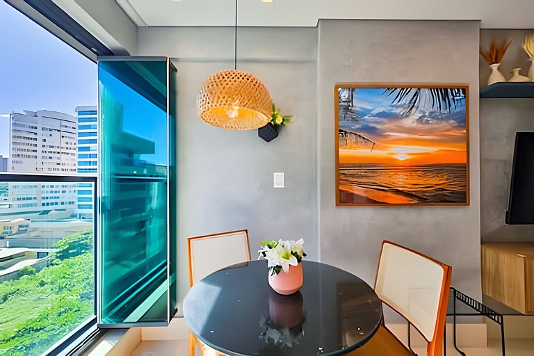 Ed. Frente Mar, Até 4 Hóspedes, Piscina, Academia, Rooftop,