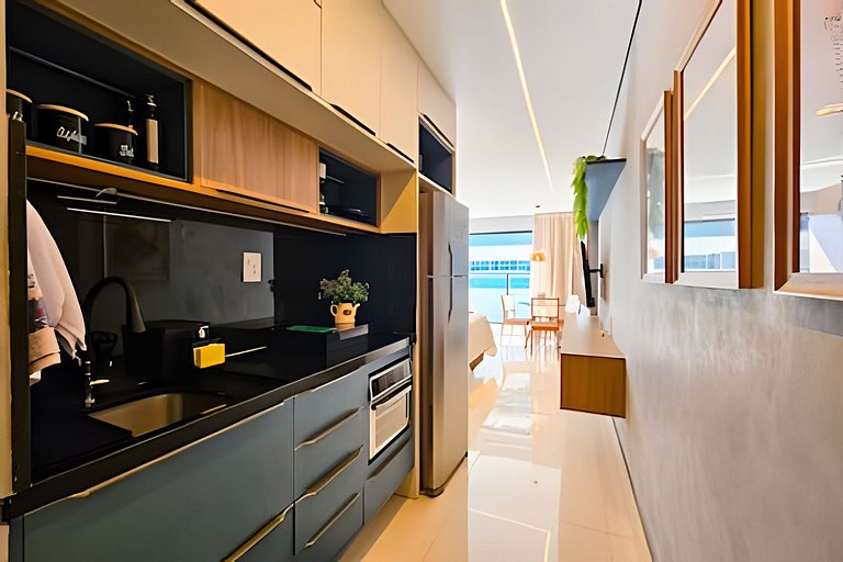 Ed. Frente Mar, Até 4 Hóspedes, Piscina, Academia, Rooftop,