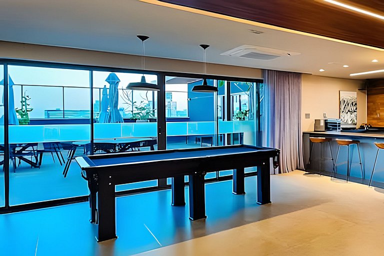 Ed. Frente Mar, Até 4 Hóspedes, Piscina, Academia, Rooftop,