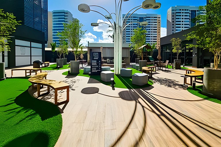 Ed. Frente Mar, Até 4 Hóspedes, Piscina, Academia, Rooftop,