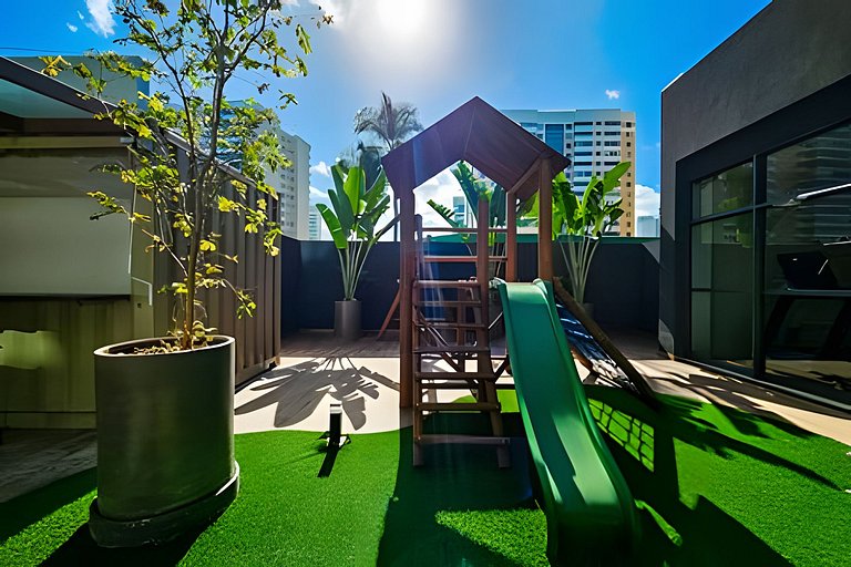 Ed. Frente Mar, Até 4 Hóspedes, Piscina, Academia, Rooftop,