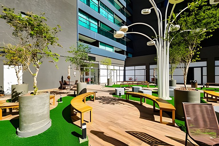 Ed. Frente Mar, Até 4 Hóspedes, Piscina, Academia, Rooftop,