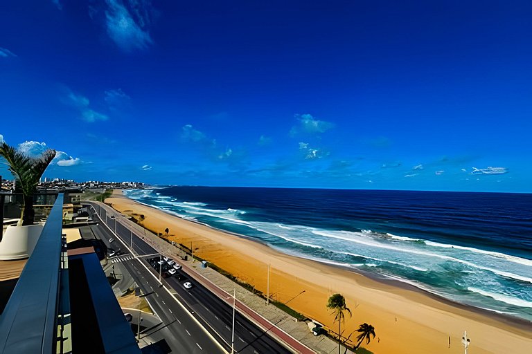 Ed. Frente Mar, Até 4 Hóspedes, Piscina, Academia, Rooftop,