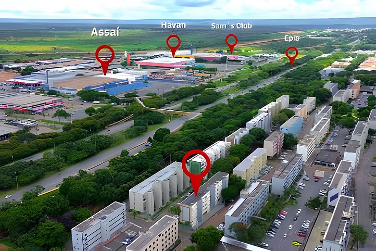 Bairro “Carioca” de Brasília, 3Qtos Até 6Hóspedes