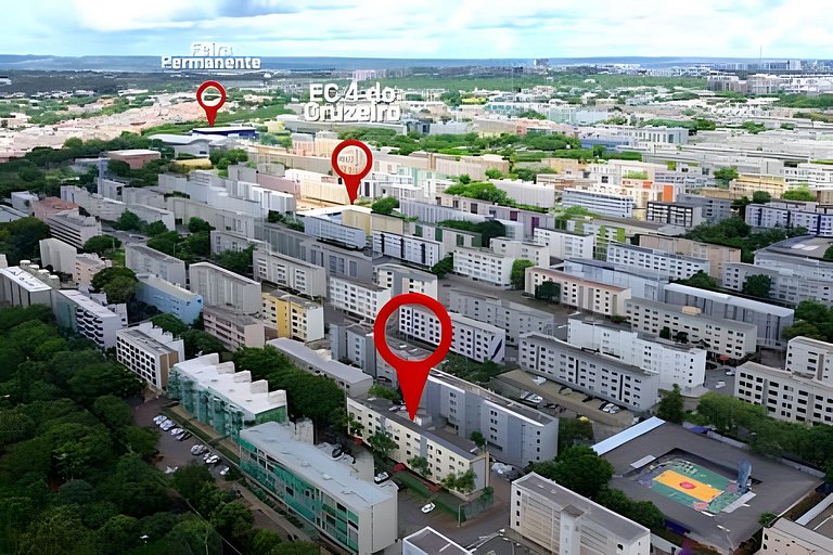 Bairro “Carioca” de Brasília, 3Qtos Até 6Hóspedes